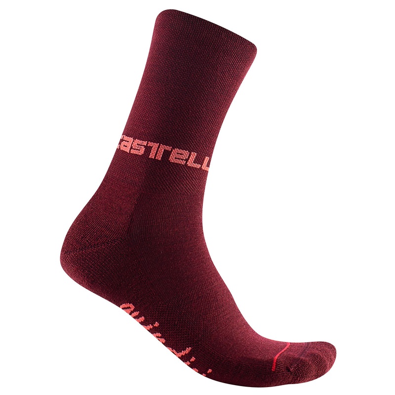 Castelli Quindici Soft Merino woman socks - Bordeaux