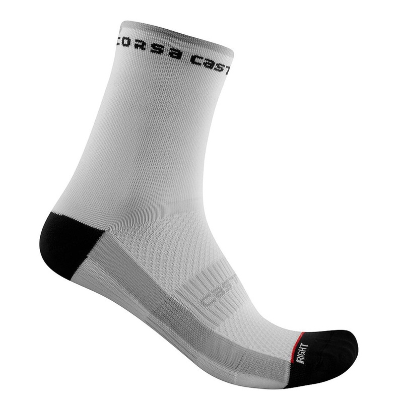 Castelli Rosso Corsa 11 women socks - White black