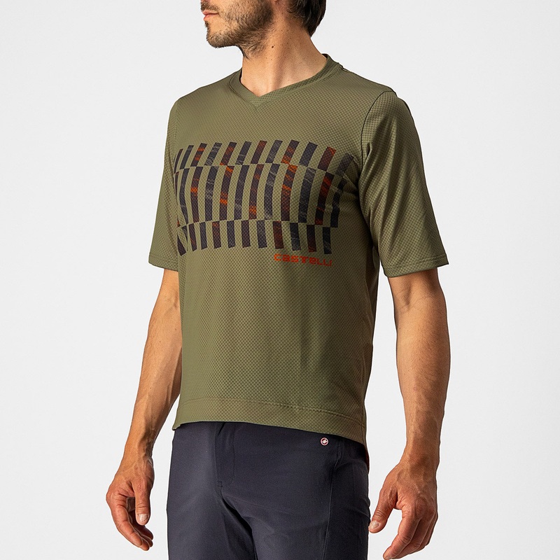 Castelli Trail Tech Tee jersey - Green