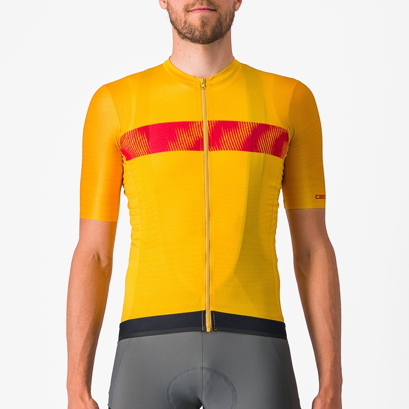 Castelli Unlimited Endurance jersey - Dark yellow