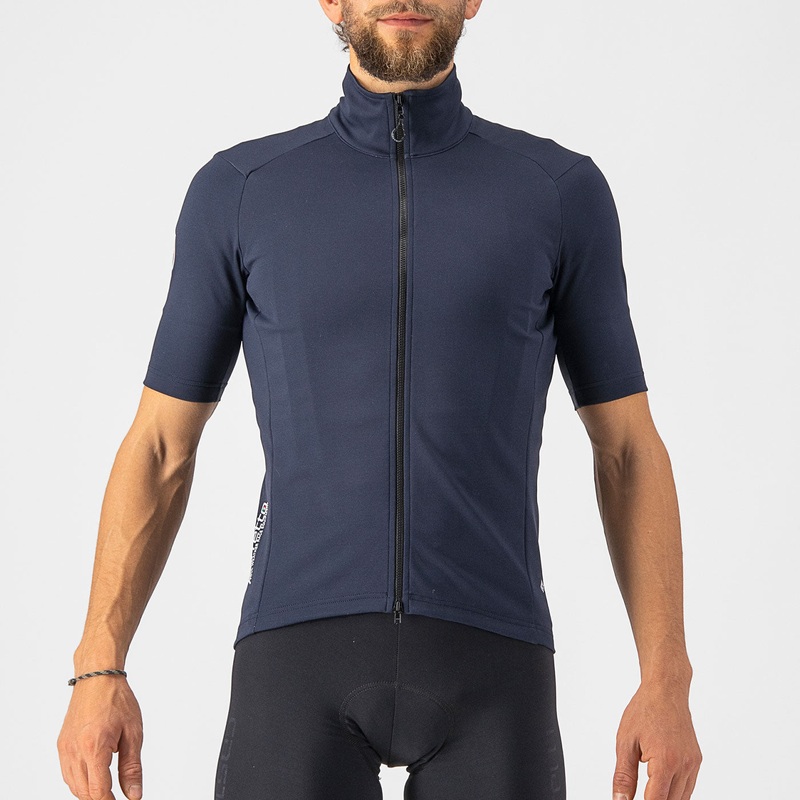 Castelli Perfetto RoS 2 Wind jersey - Dark blue