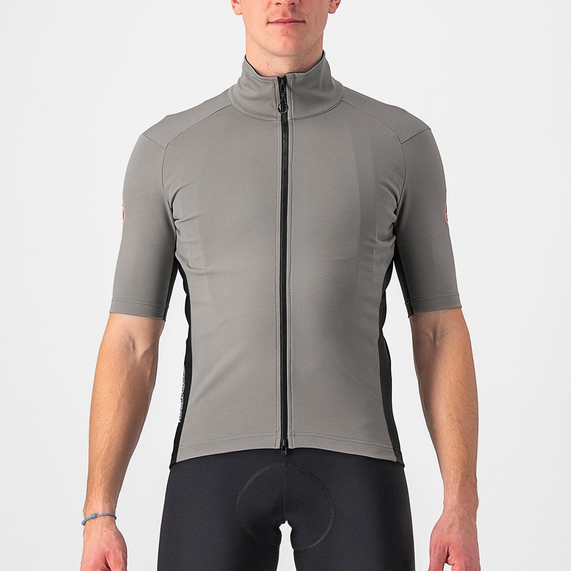 Castelli Perfetto RoS 2 Wind jersey - Light grey