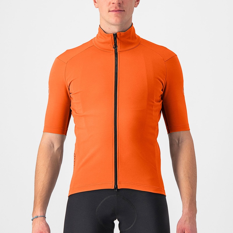 Castelli Perfetto RoS 2 Wind jersey - Orange