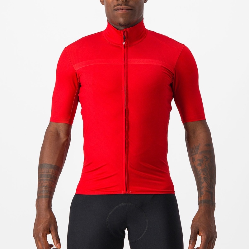 Castelli Pro Thermal Mid jersey - Light red