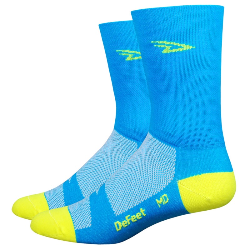 Socks DeFeet Aireator - Blue fluo Yellow