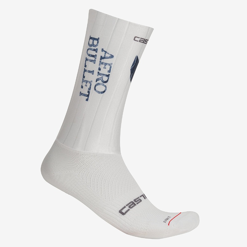 Castelli Fast Feet Aero Bullet socks - White