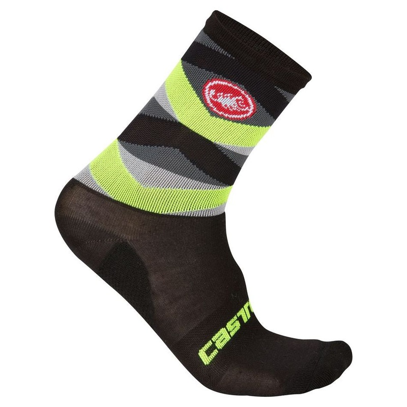 Castelli Fatto 12 Socks - Yellow Fluo