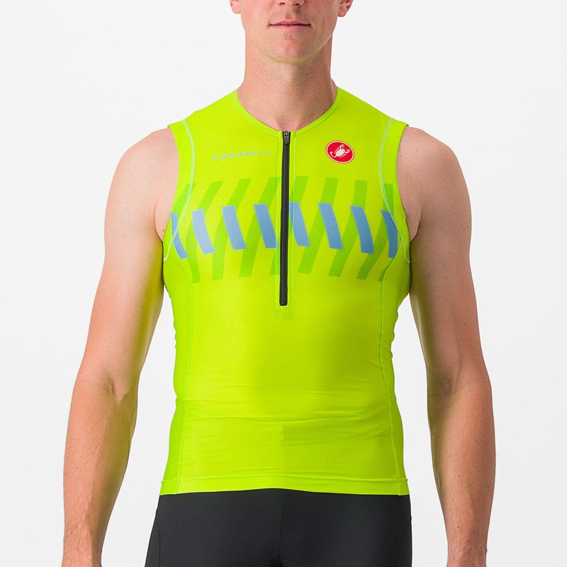 Castelli Free Tri 2 Top jersey - Green