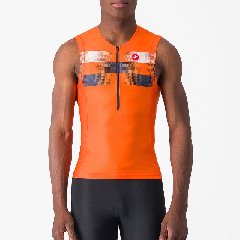 Castelli Free Tri 2 Top jersey - Orange