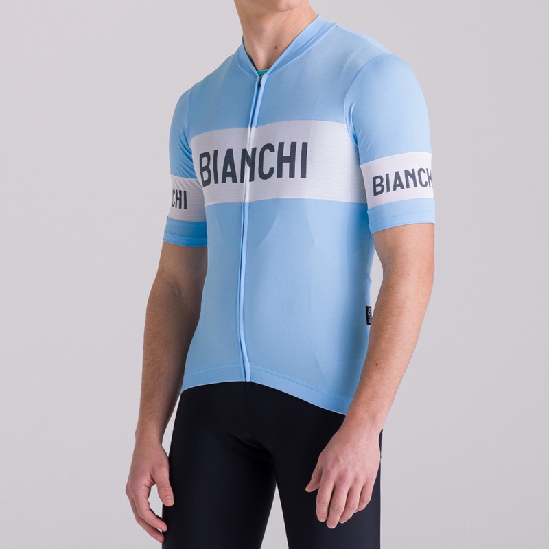 Bianchi Milano Retro jersey - Light Blue