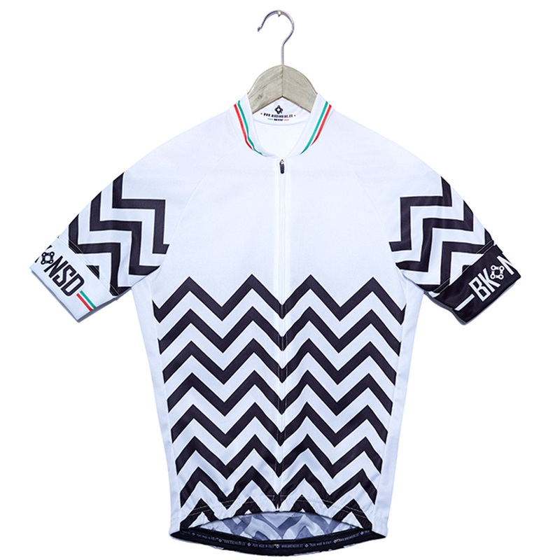 Bike Inside Zig Zag jersey - White