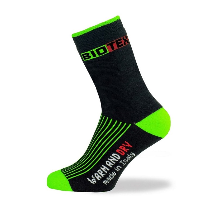 Biotex Thermal socks - Black Green Fluo