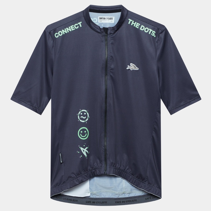 Cafe du Cycliste Fleurette jersey - Blue