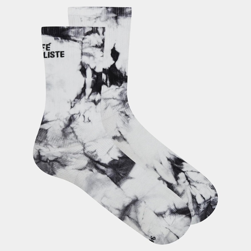 Cafe du Cycliste Tie Dye socks - White