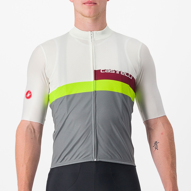 Castelli A Blocco jersey - White grey