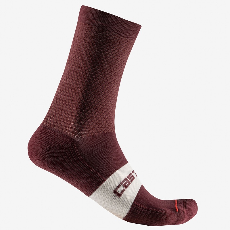 Castelli Espresso 15 socks - Bordeaux
