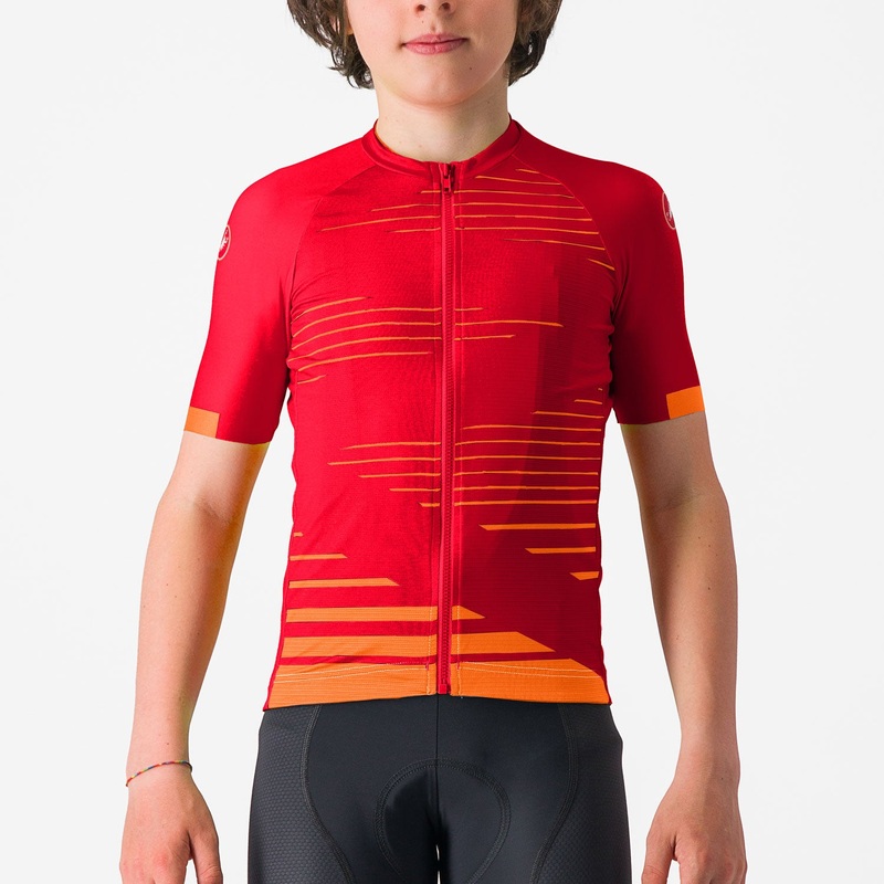 Castelli Aero kid jersey - Red
