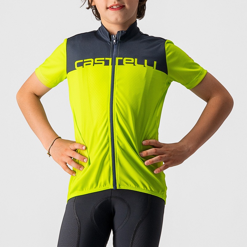 Castelli Neo Prologo kid jersey - Yellow