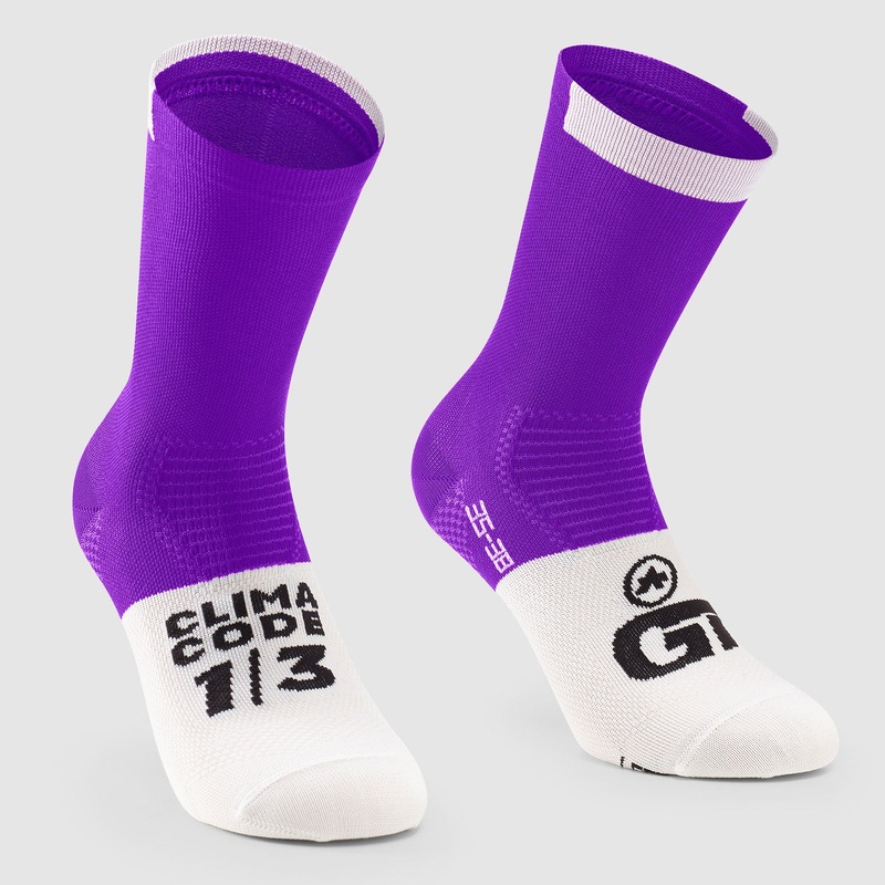 Assos GT C2 socks - Violet white