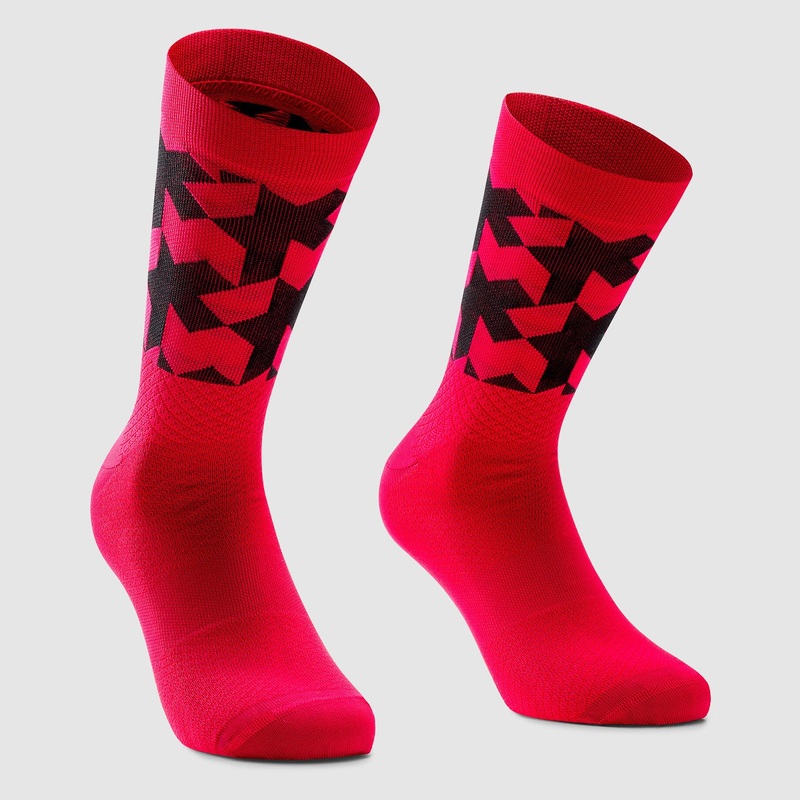 Assos Monogram Evo Socks - Red black