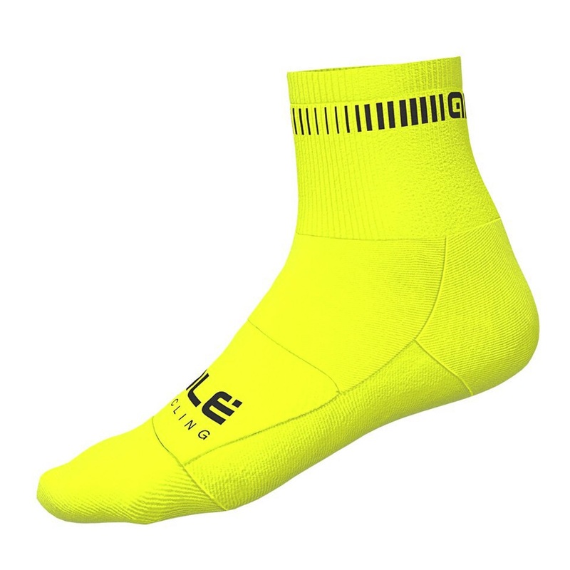 Ale Logo Q-skin socks - Yellow fluo