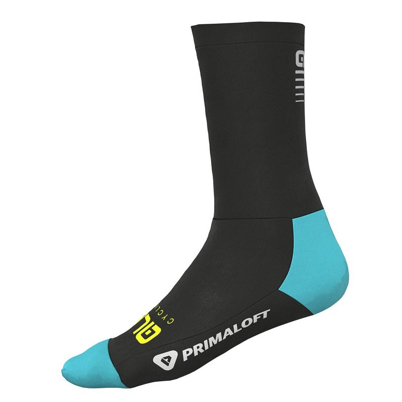 Ale Thermo Primaloft 18 socks - Black turquoise