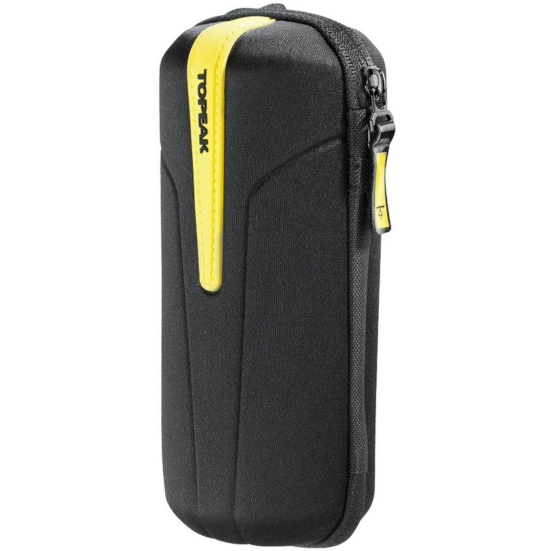 Black/yellow CagePack storage pouch for Topeak bottle cage holder