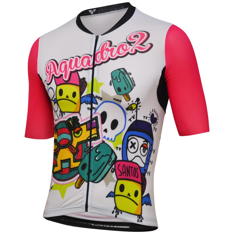 Aquadro2 Cartoon jersey - White pink