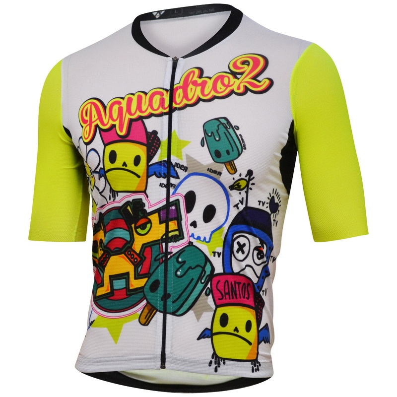 Aquadro2 Cartoon jersey - White yellow