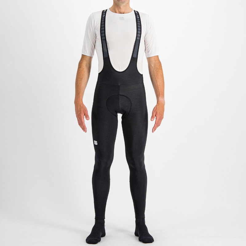 Sportful Classic bibtight - Black yellow