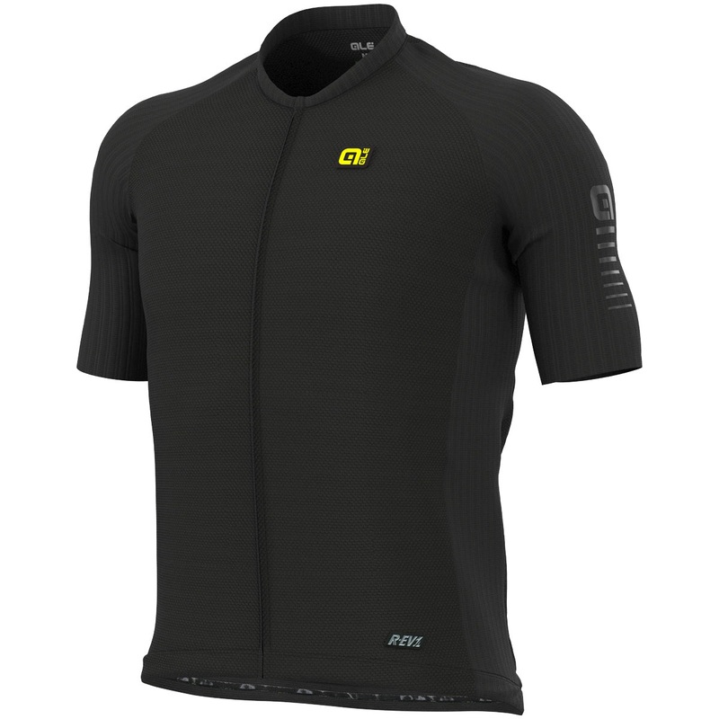 Ale R-EV1 Silver Cooling jersey - Black