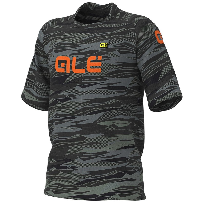 Ale Rock Off Road jersey - Black orange