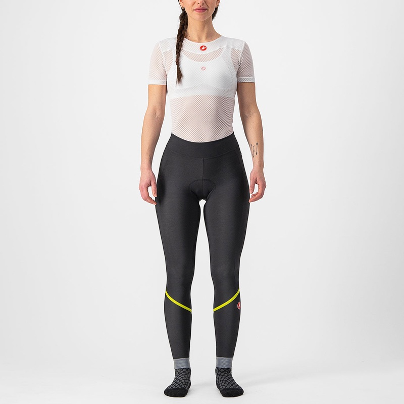 Castelli Velocissima DT woman tight - Black green