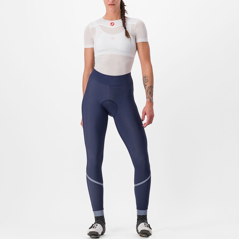 Castelli Velocissima DT woman tight - Dark blue