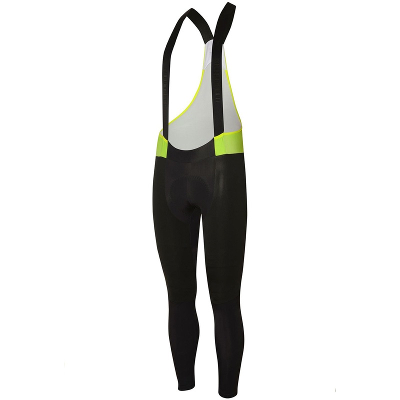 Rh+ All Road Wind bibtight - Black lime
