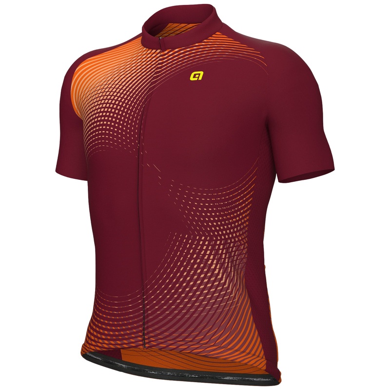 Ale Pragma Optical jersey - Bordeaux