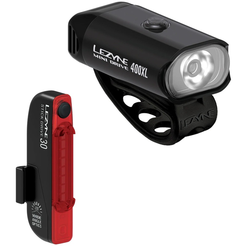 Lezyne Mini & Stick Drive Pair Pair lights - Black