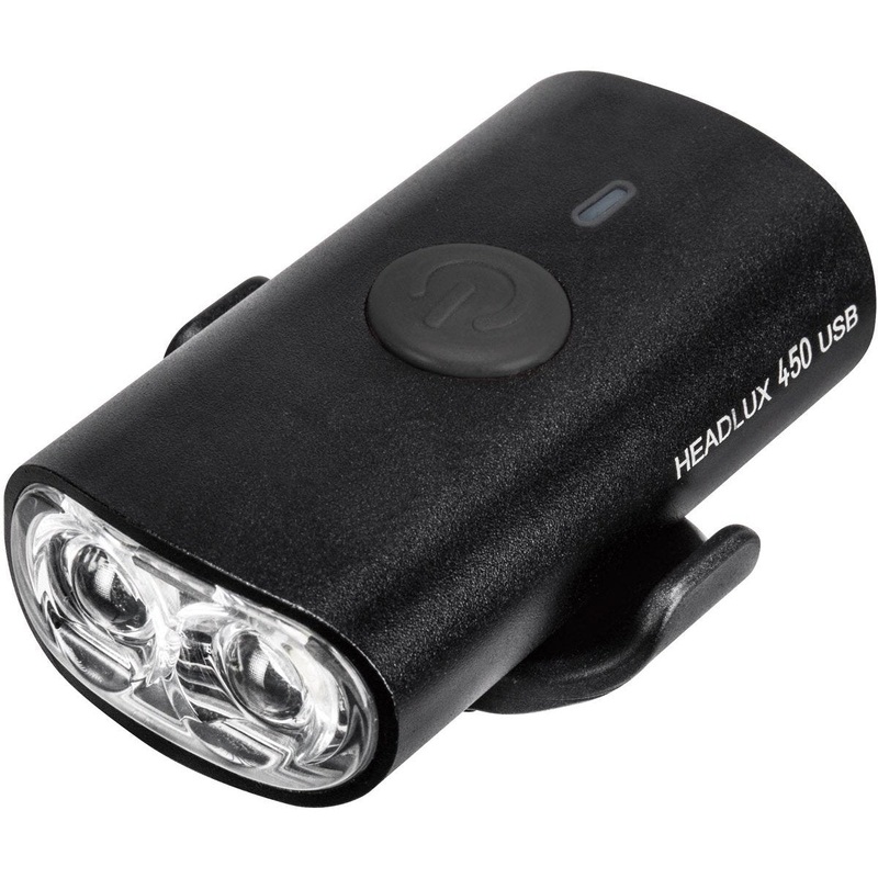 Topeak white led front light HeadLux 450 USB 2 led