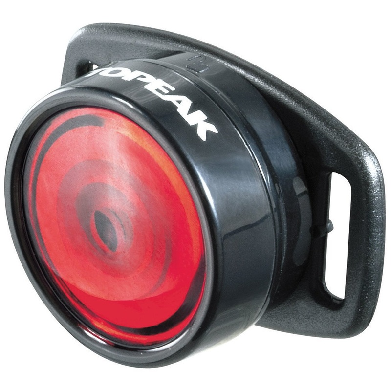 Topeak Tail Lux red led light with 5 led batteries for