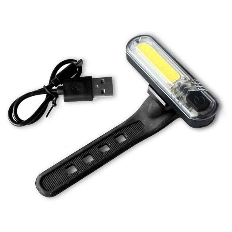 USB 10 Led Rechargeable Eleven Front Light - Black