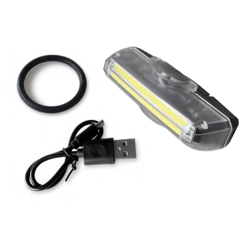 USB 16 Led Rechargeable Eleven Front Light - Black