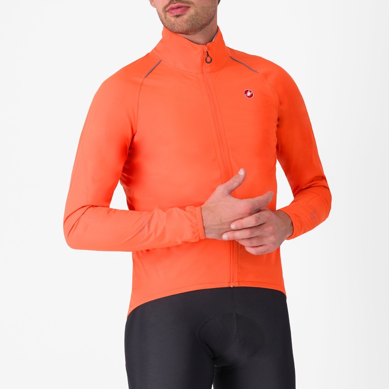 Castelli Emergency 3 Rain jacket - Orange