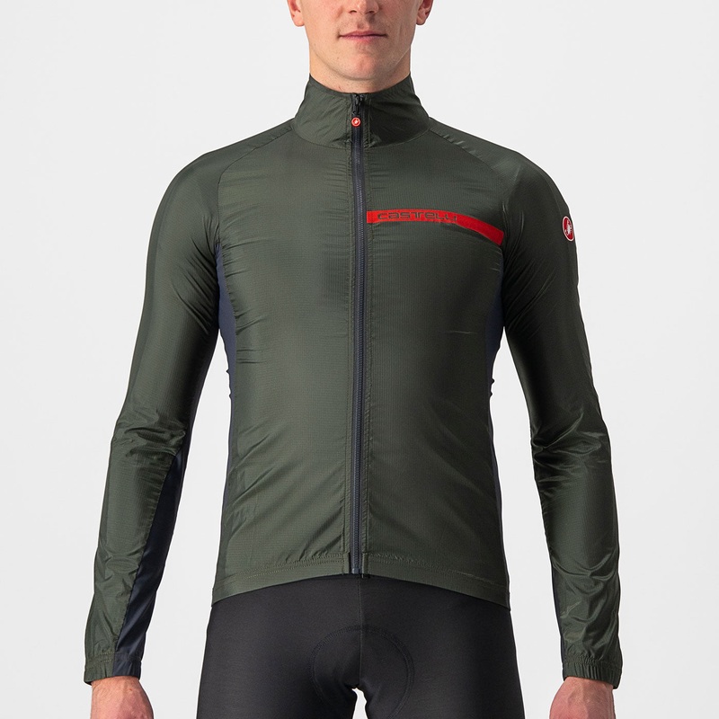 Castelli Squadra Stretch jacket - Dark green
