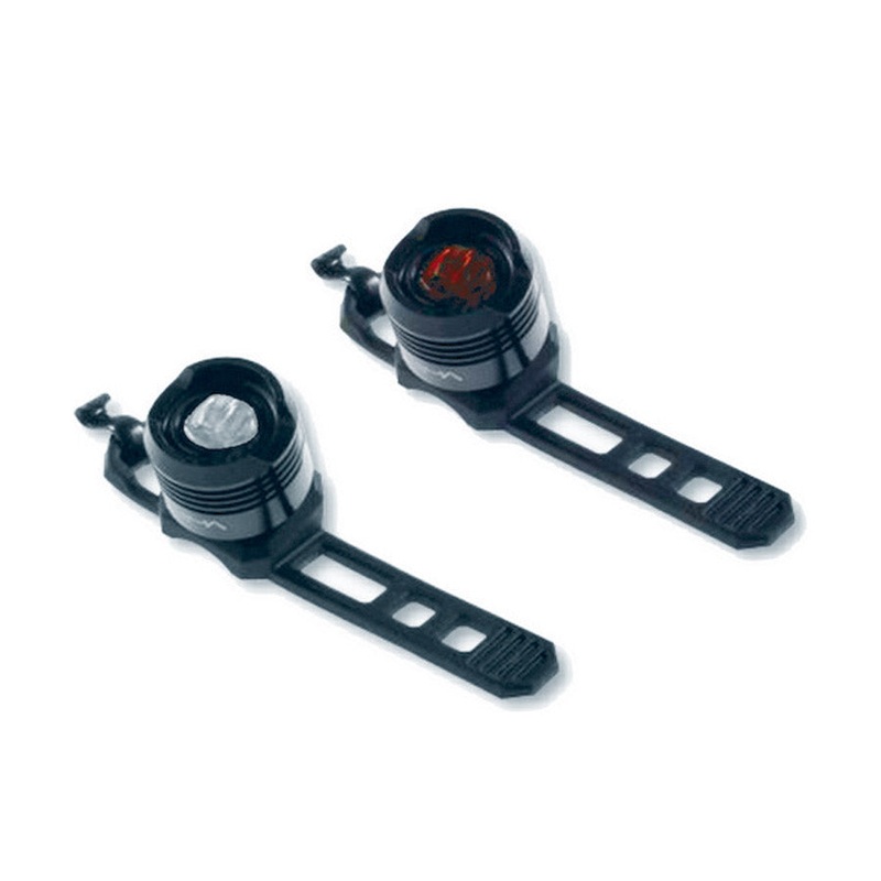 Anima front and rear rechargeable light kit - Black