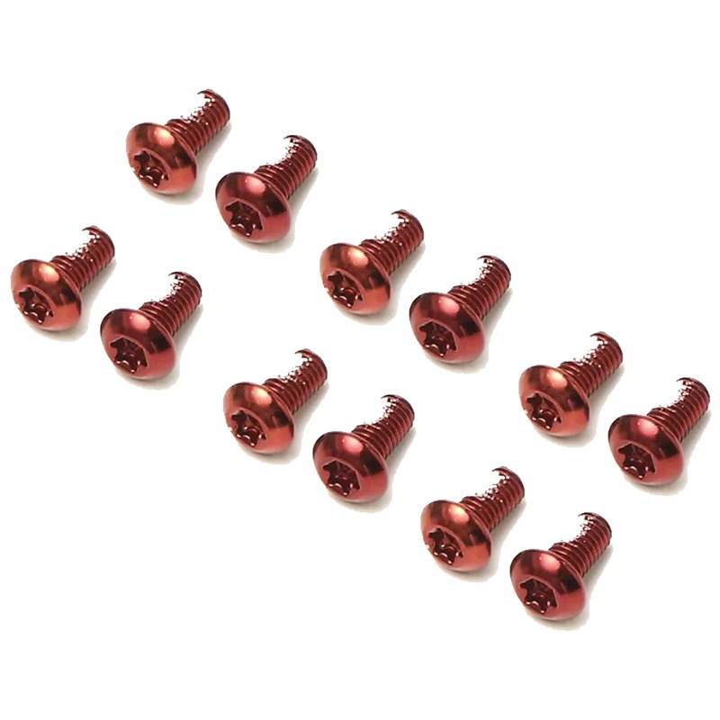 Ashima Aro-08 brake disc steel screw kit - Red