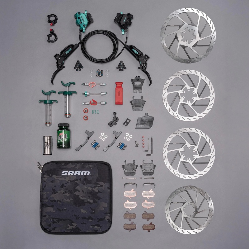 Sram Maven ultimate expert Teal hydraulic disc brake kit - Splatter