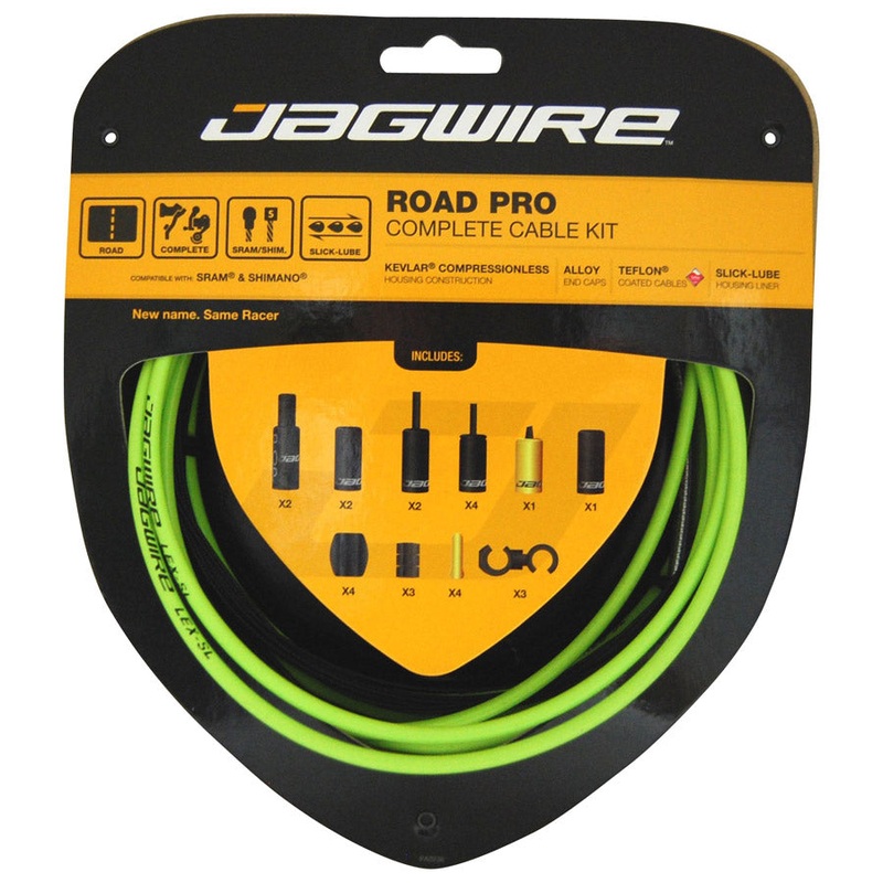 Complete Cable Kit Road Pro Jagwire - Green