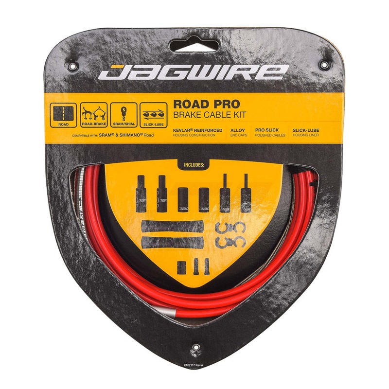 Jagwire Road Pro Brake Cable Kit - Red
