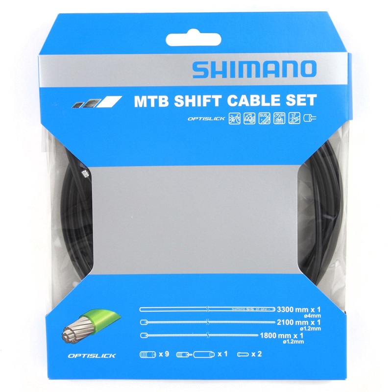Shimano Optislik MTB Gear Wire Kit - Black
