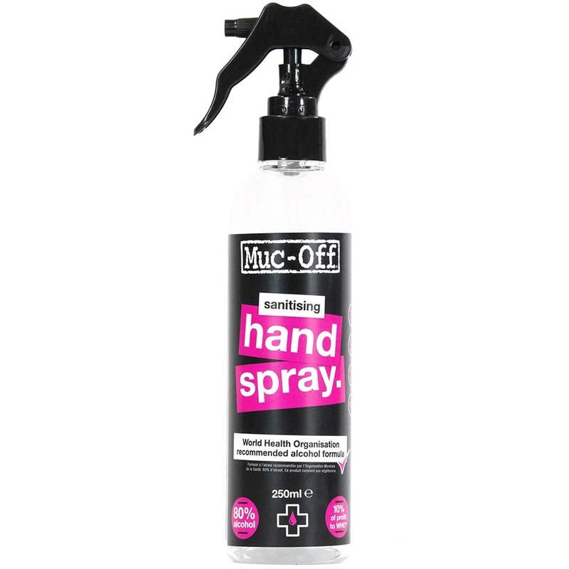 Muc-off antibacterial sanitising hand spray - 250 ml